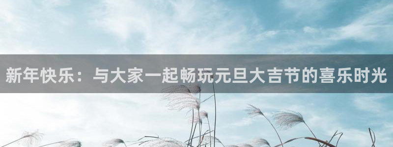 赢咖娱乐平台官方网站：新年快乐：与大家一起畅玩元旦大吉节的喜